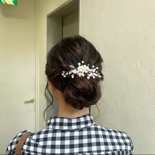 ヘアアレンジ 縮毛矯正ヘアアレンジ 🌸三輪知優🌸のヘアスタイル