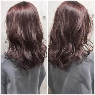 セミロング カラー ヘアアレンジ Satsuki ✂︎♡のヘアスタイル