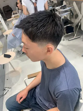 ショート メンズ フェードカット/メン ズパーマ/森巧真のヘアスタイル