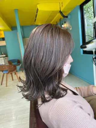 ミディアム 末石 智のヘアスタイル