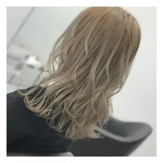 セミロング カラー ba-boo 広島のヘアスタイル