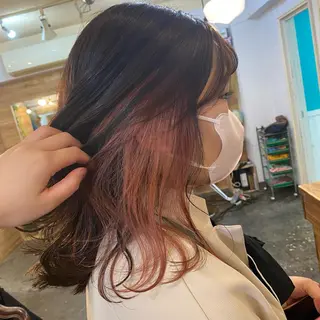 セミロング 完全個室/ケアカラー 🌟misaki🌟のヘアスタイル