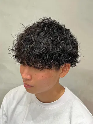 ショート パーマ メンズ 松下 友希 【fifth】のヘアスタイル