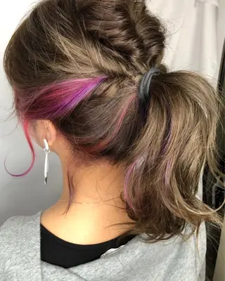 ミディアム カラー 菅村 勇亮のヘアスタイル