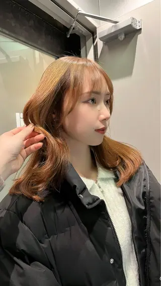 セミロング カラー 新宿/ヘアカラー AiNAのヘアスタイル