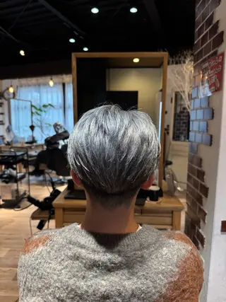 ショート カラー メンズ 増山 諒 【メンズ専門美容師】のヘアスタイル