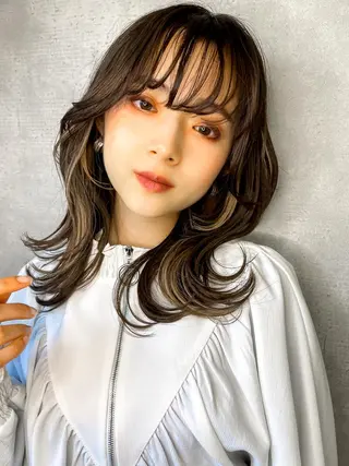 セミロング 栗本 博史のヘアスタイル