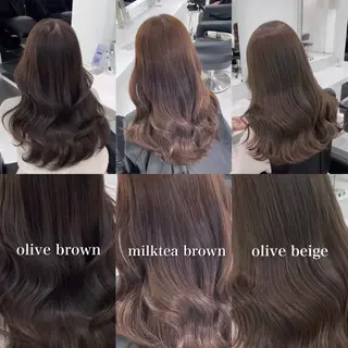 カラー 🤍ブリーチなし ブラウンhimi🤍のヘアスタイル