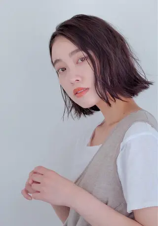 ミディアム 堀田 英樹のヘアスタイル