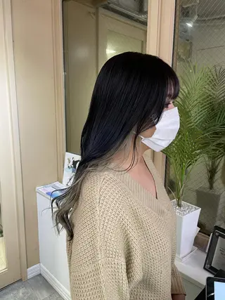 ロング カラー 🌈プルエクステ& ハイトーン🌈関飛鳥のヘアスタイル