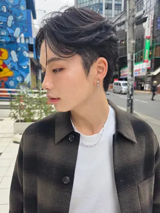 パーマ メンズ 韓国風メンズ/垢抜け /メイク男子/キャロのヘアスタイル