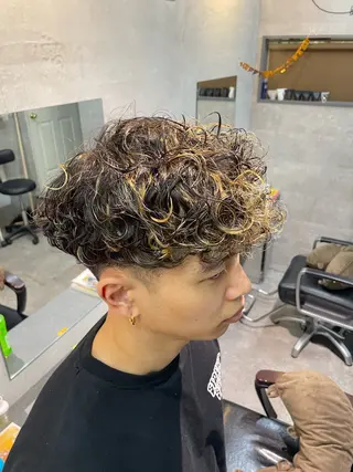 カラー パーマ クニマツ クレアのヘアスタイル