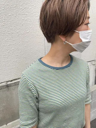 ショート さの あやねのヘアスタイル