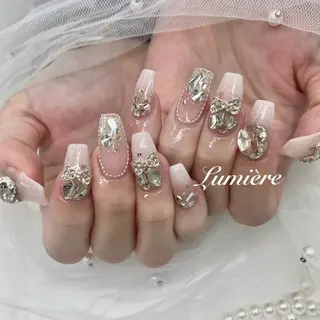 ネイル Lumière｜ ロング｜ワンホンのネイルデザイン