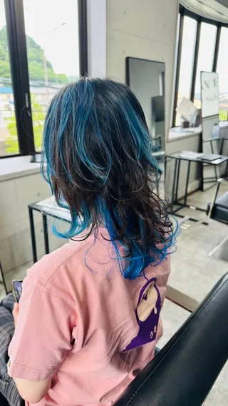 セミロング REVE美容室 REVEマツエクのヘアスタイル