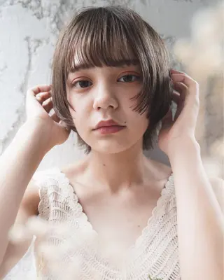 ショート カラー 岡安優太 顔まわり似合せが得意のヘアスタイル