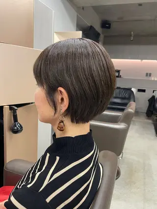 ショート カラー 表参道🌿赤み消し カラー/チナツのヘアスタイル