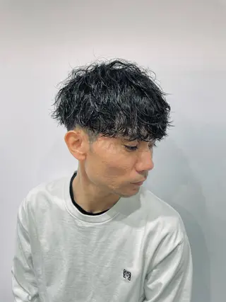 ショート パーマ メンズ 💈メンズパーマ💈 ナカザワ リョウのヘアスタイル