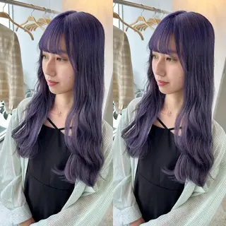 ロング カラー yoriダブルカラー 代表すがわらのヘアスタイル
