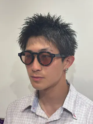 ショート メンズ 【店長】メンズ職人 短髪　ハイトーン🔥のヘアスタイル