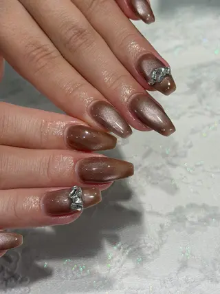 ネイル yume 大人ガーリーネイルのネイルデザイン