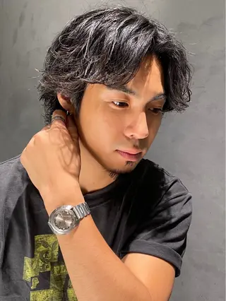 ミディアム パーマ 🔱メンズパーマ特化 🔱山下和輝のヘアスタイル