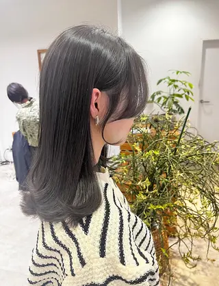 ミディアム カラー 藤森結子/韓国ヘア/ パーソナルカラー診断のヘアスタイル