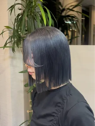 ミディアム カラー 清水 基生のヘアスタイル