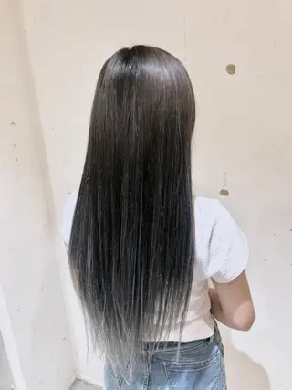 ロング カラー パーマ ヘアアレンジ 【ツヤ髪美容師】 ツダケイスケのヘアスタイル