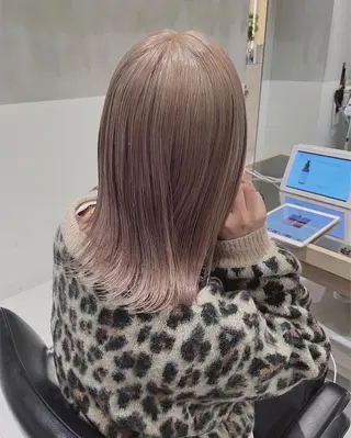 ミディアム オリーブ カラー✨有坂映哉のヘアスタイル