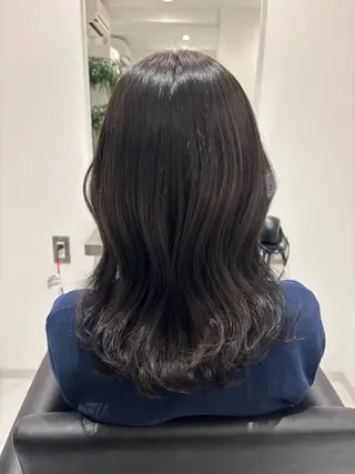 セミロング カラー 🎀透明感× 赤み消し🎀正源のヘアスタイル