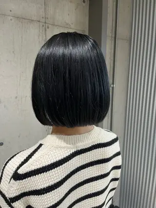 ミディアム カラー ヘアアレンジ ボブ×艶カラー 特化・リクト💥のヘアスタイル