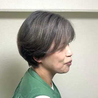 カラー 横山ダブルカラー ハイライト透明感カラのヘアスタイル