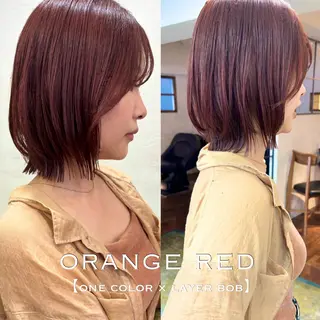 ミディアム カラー ⌇🌹透明感カラー 🌹ᴍᴇɢᴜᴍɪ ⌇のヘアスタイル