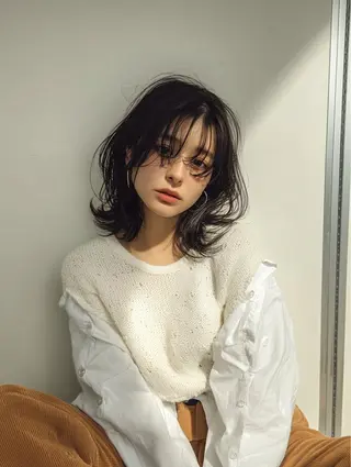 ミディアム カラー 似合わせ美髪ヘア✨ 天王寺．阿倍野🌈のヘアスタイル