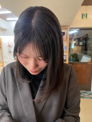 ミディアム カラー 宇野澤 銘のヘアスタイル