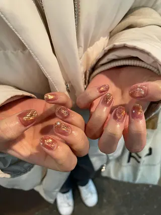 ネイル はばすみれ🎀ﾈｲﾙ 光ﾌｪｲｼｬﾙ ﾍｱのネイルデザイン