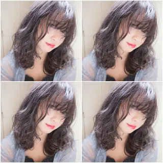 セミロング カラー タナカ *歴10年以上*のヘアスタイル