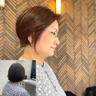 ショート カラー 黒崎 勝巳のヘアスタイル