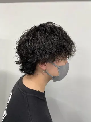パーマ メンズ men's特化 値段以上の仕上がりにのヘアスタイル