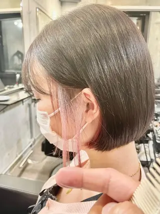 ショート カラー ショートボブ髪質改善 縮毛矯正のプロ山道潤のヘアスタイル