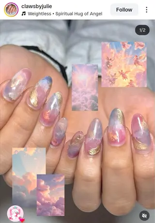 セミロング T&D NailSalonのネイルデザイン