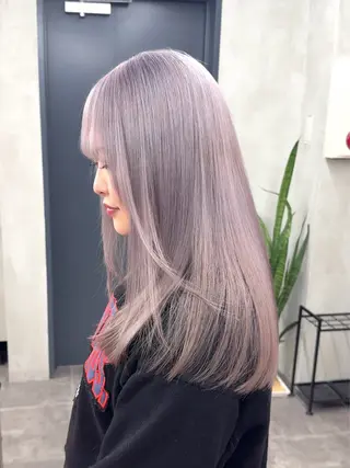 ロング カラー ブリーチ　ハイトーン 特化🌈フジタハルキのヘアスタイル
