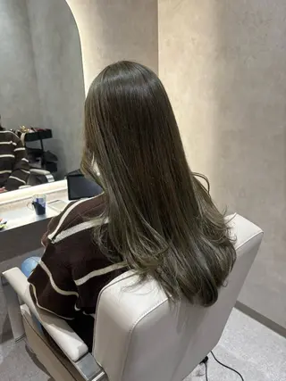 ロング カラー 大西 美羽のヘアスタイル
