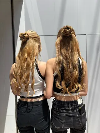 ロング ヘアアレンジ Ayano‪‪🎀似 合わせ×透明感🎀のヘアスタイル