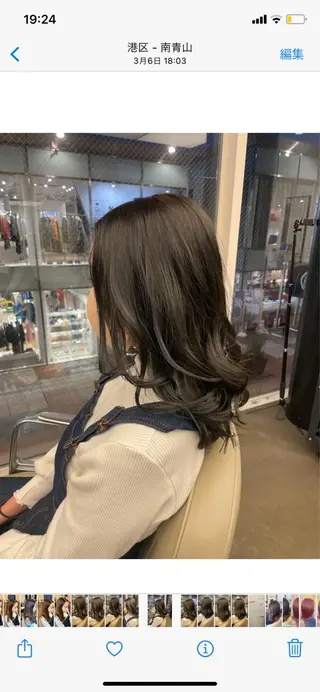 カラー 透明感カラー🌿 グレージュ🐺陽介のヘアスタイル