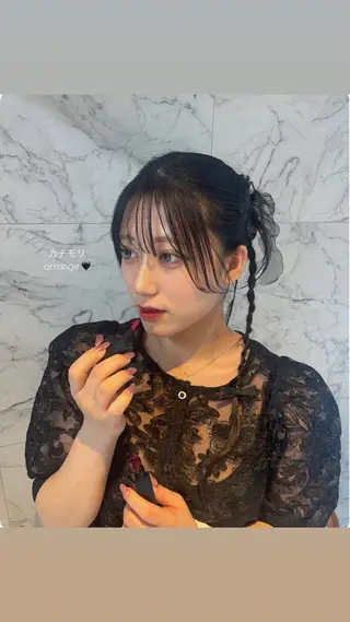 ヘアアレンジ キムラ ユウリのヘアスタイル