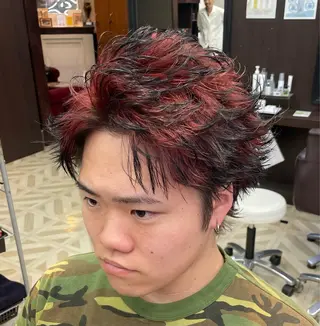 ショート カラー パーマ 立川/メンズ特化 阿見のヘアスタイル