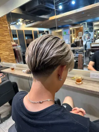 ショート カラー メンズ 【men's Lapis横浜】海人のヘアスタイル