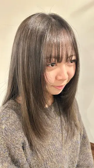 ロング カラー フルヤ ユウキのヘアスタイル
